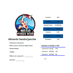 Aliment spécial sandre 12L